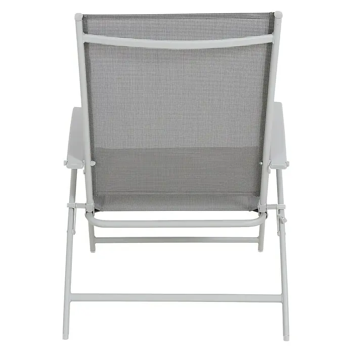 Sunfun Conjunto de muebles de balcón Olaia - 3 piezas, Gris