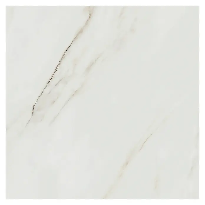 Feinsteinzeugfliese Calacatta Africa - 80 x 80 cm, Weiß, Glänzend - Detailaufnahme