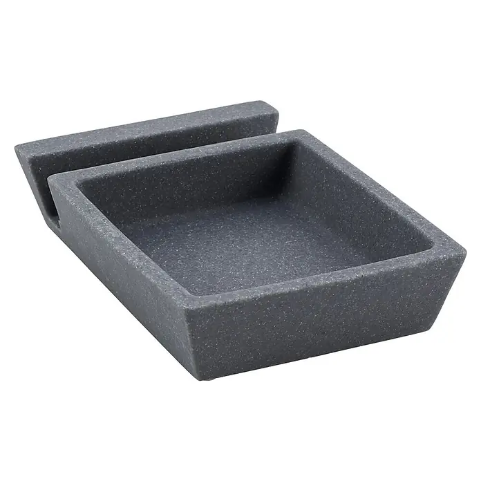Diaqua Smartphone-Halter - L x B x H: 15 x 10 x 3 cm, Polyresin, Anthrazit - Diagonale Ansicht