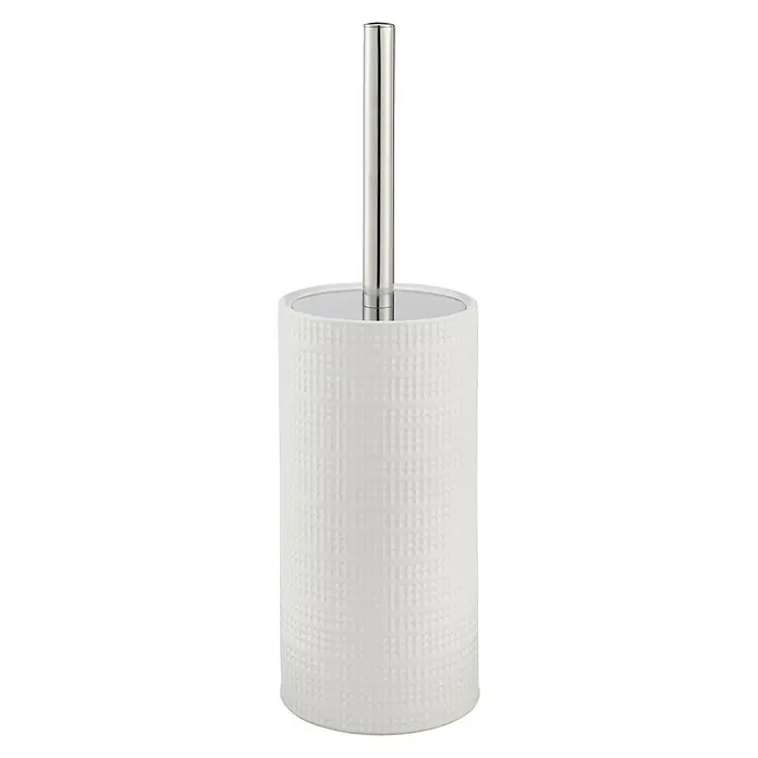 Diaqua WC-Bürstengarnitur Emilia - Ø x H: 9,9 x 35 cm, Keramik, Weiß - Vorderansicht