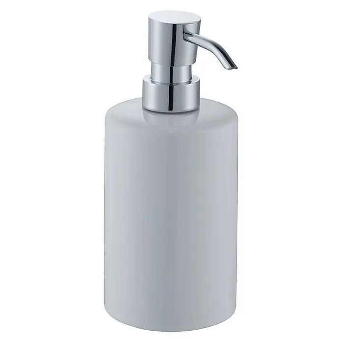 Diaqua Seifenspender Mix & Match - Ø x H: 7,5 x 17 cm, Keramik, Weiß - Vorderansicht