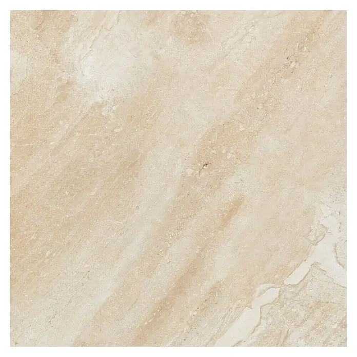 Feinsteinzeugfliese Breccia Diano - 80 x 80 cm, Beige, Glänzend - Vorderansicht