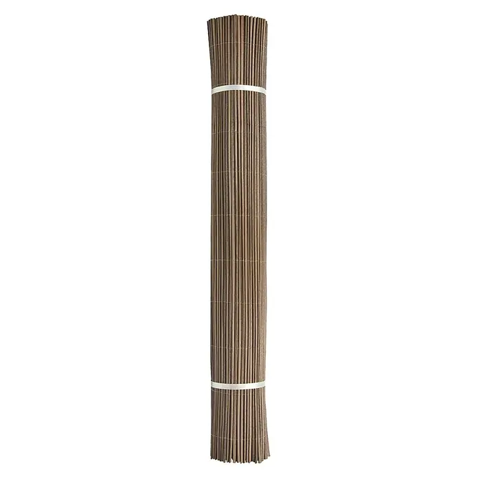 Nortene Ocultación de mimbre Fency Wick - Plástico, L x Al: 3 x 2 m, Marrón castaño - Vista frontal