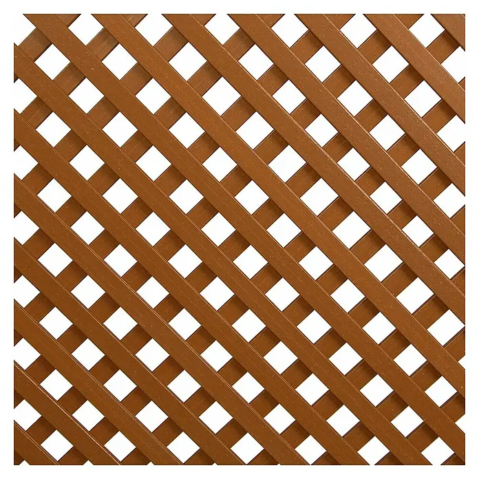 Celosía LOP - An x Al: 1 x 2 m, Marrón - Primer plano