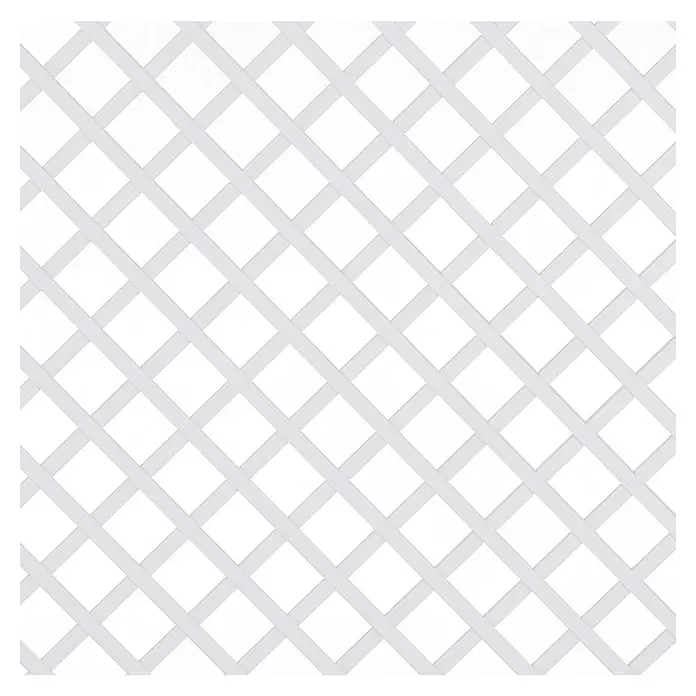 Celosía PVC 48 mm - An x Al: 1 x 2 m, Blanco - Primer plano
