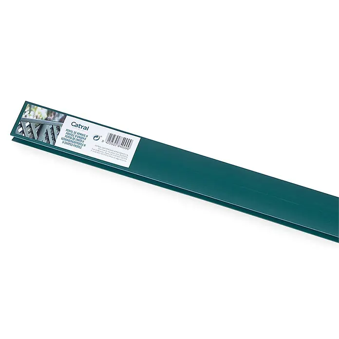 Perfil de unión - Largo: 205 cm, Verde - Primer plano