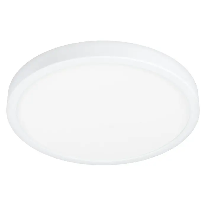 Eglo Fueva 5 Okrugla stropna LED svjetiljka - 20,5 W, Ø x V: 28,5 x 2,8 cm, Bijele boje, Bijele boje, Topla bijela - Dijagonalni pogled
