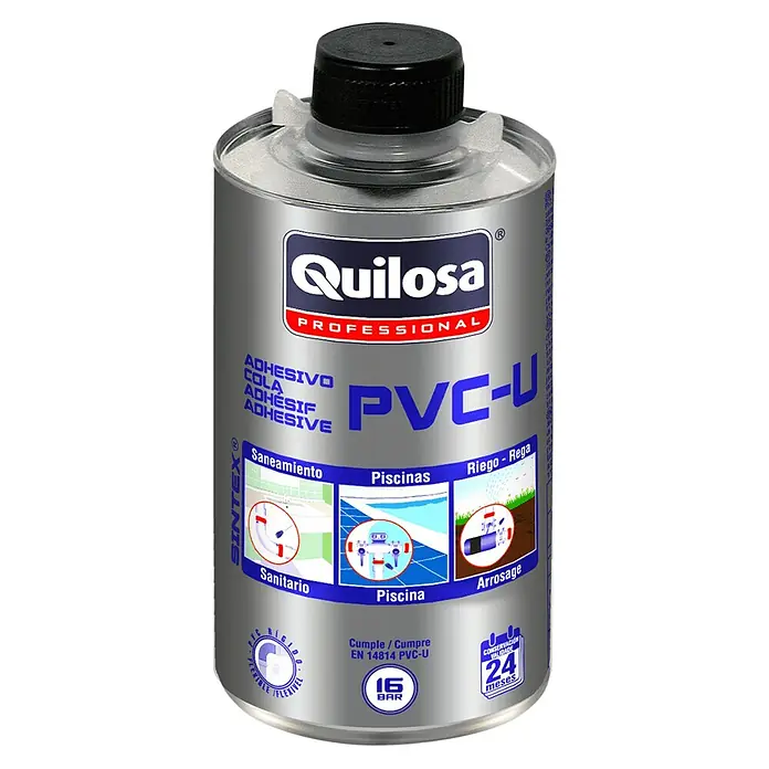 Quilosa Adhesivo PVC Sintex PVC U - 125 ml - Vista frontal