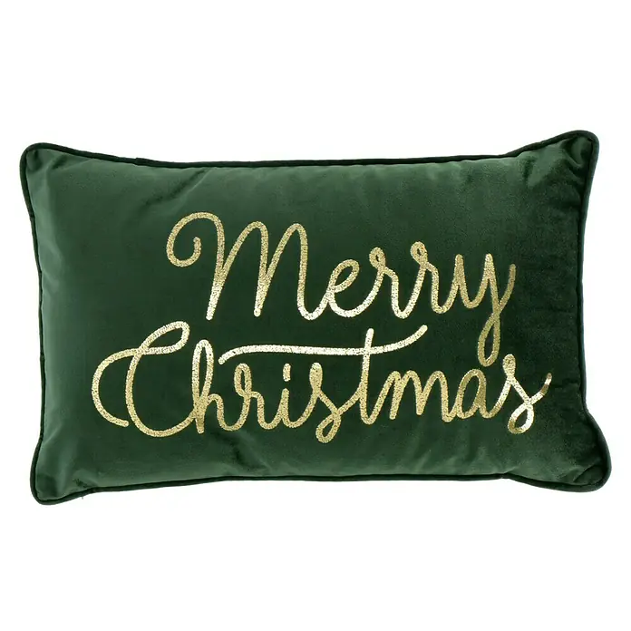 Kissen Weihnachten - Mountain View, 50 x 30 cm, 100 % Polyester - Vorderansicht
