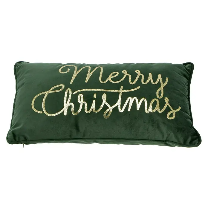 Kissen Weihnachten - Mountain View, 50 x 30 cm, 100 % Polyester - Diagonale Ansicht
