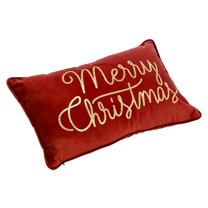 Kissen Weihnachten - Merlot, 50 x 30 cm, 100 % Polyester - Diagonale Ansicht