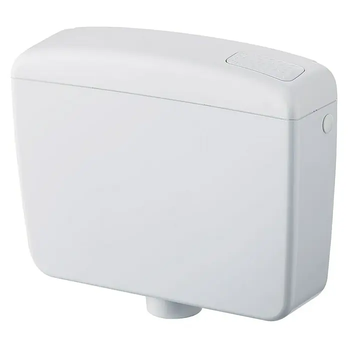Admiral Spülkasten 110 - Weiß, Spülmenge: 6 - 7 l, 12,5 x 44 x 34,5 cm - Rechte Seitenansicht