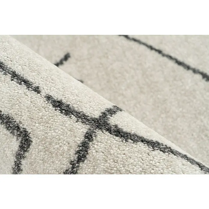 Kurzflorteppich Agadir - Ivory, 170 x 120 cm, 100% Polypropylen (Flor) - Detailaufnahme