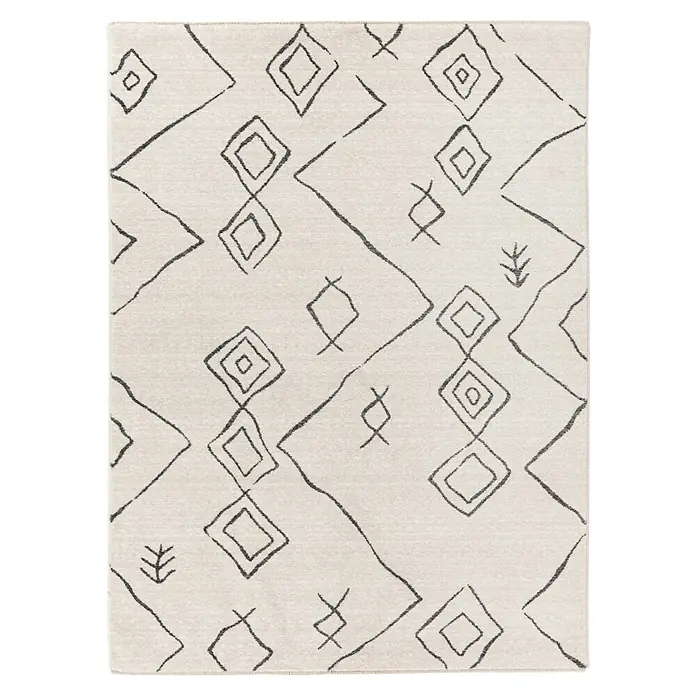 Kurzflorteppich Agadir - Ivory, 170 x 120 cm, 100% Polypropylen (Flor) - Vorderansicht