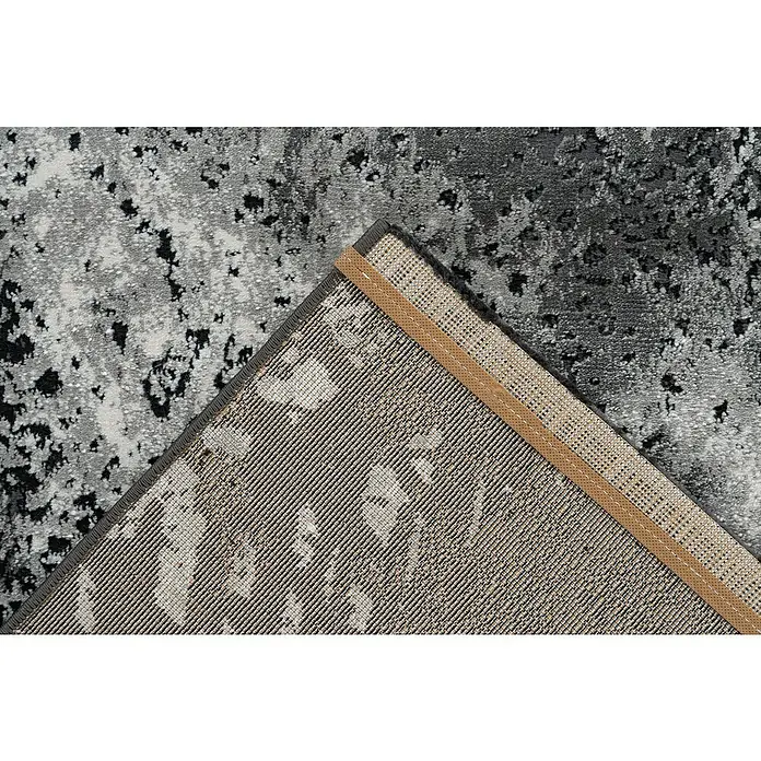 Kurzflorteppich Pablo 701 - Silber/Grau, 150 x 80 cm, 50% Polyester, 50% Polypropylen - Detailaufnahme