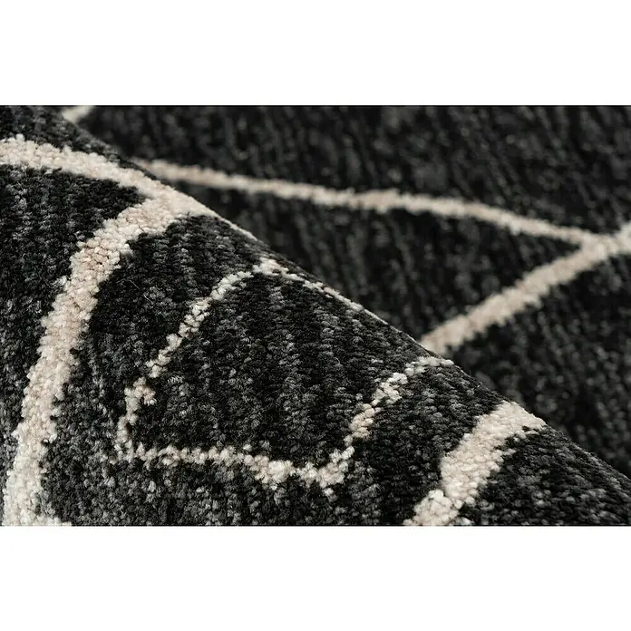 Kurzflorteppich Agadir - Graphit, 170 x 120 cm, 100% Polypropylen (Flor) - Detailaufnahme