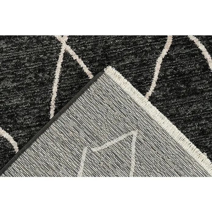 Kurzflorteppich Agadir - Graphit, 170 x 120 cm, 100% Polypropylen (Flor) - Detailaufnahme