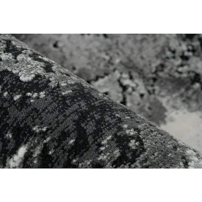 Kurzflorteppich Pablo 704 - Silber, 170 x 120 cm, 50% Polyester, 50% Polypropylen - Detailaufnahme