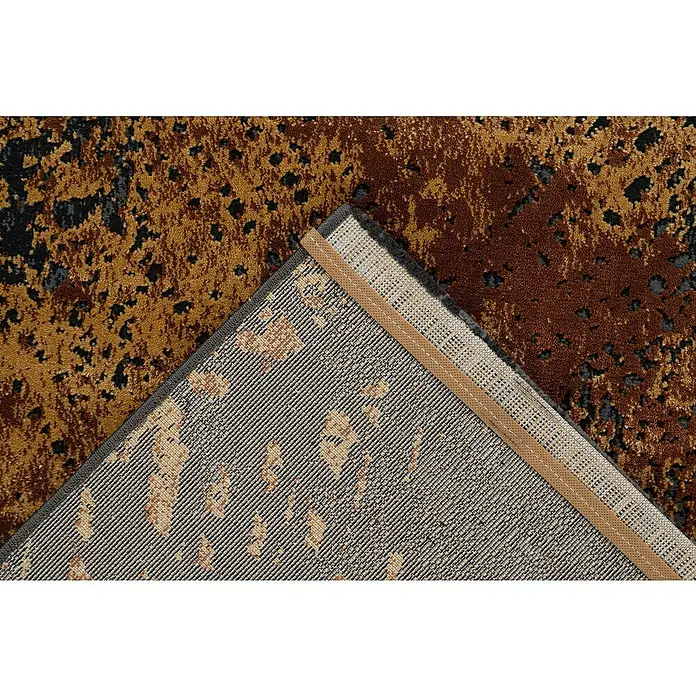 Kurzflorteppich Pablo 701 - Gold, 150 x 80 cm, 50% Polyester, 50% Polypropylen - Detailaufnahme