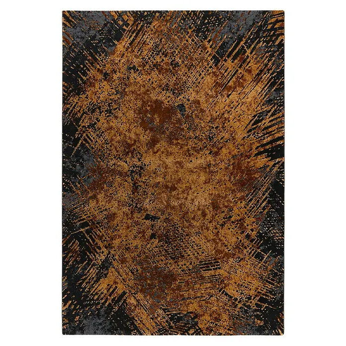 Kurzflorteppich Pablo 701 - Gold, 150 x 80 cm, 50% Polyester, 50% Polypropylen - Vorderansicht