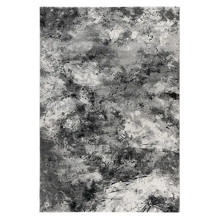 Kurzflorteppich Pablo 704 - Silber, 170 x 120 cm, 50% Polyester, 50% Polypropylen - Vorderansicht
