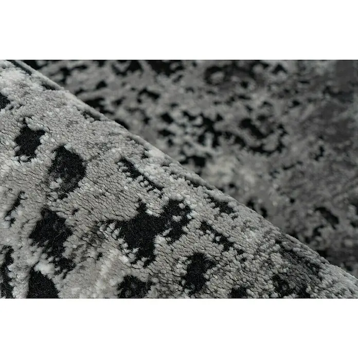 Kurzflorteppich Pablo 701 - Silber/Grau, 150 x 80 cm, 50% Polyester, 50% Polypropylen - Detailaufnahme