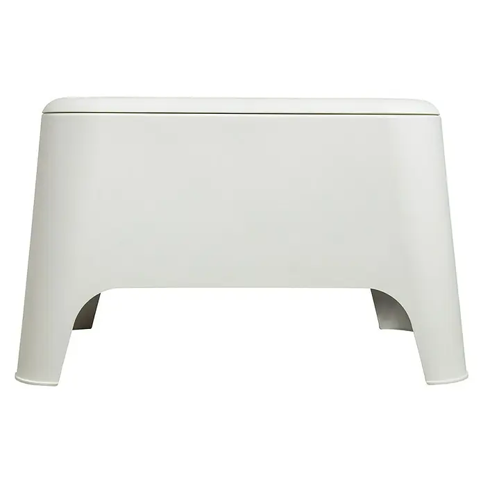 Toomax Tuin, bijzettafel Petra - l x b x h: 59 x 39 x 36 cm, Wit, Kunststof - Vooraanzicht