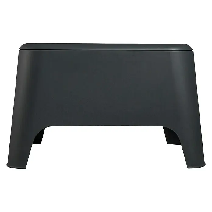 Toomax Tuin, bijzettafel Petra - l x b x h: 59 x 39 x 36 cm, Zwart, Kunststof - Vooraanzicht