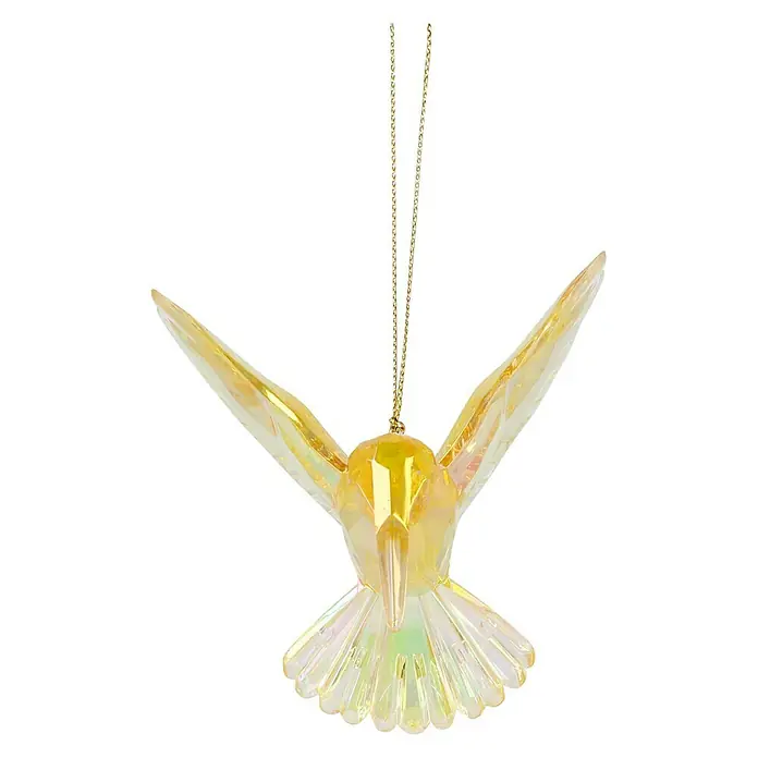 Kurt Adler Christbaumschmuck Kolibri - Gold, Kunststoff - Vorderansicht