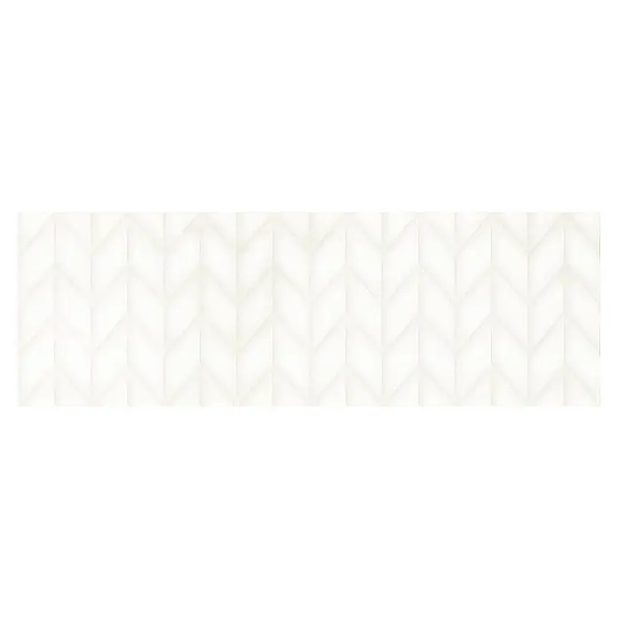 BHS Showroom Revestimiento cerámico Madox Spike - 40 x 120 cm, Blanco, Rectificado, Efecto cemento - Vista superior