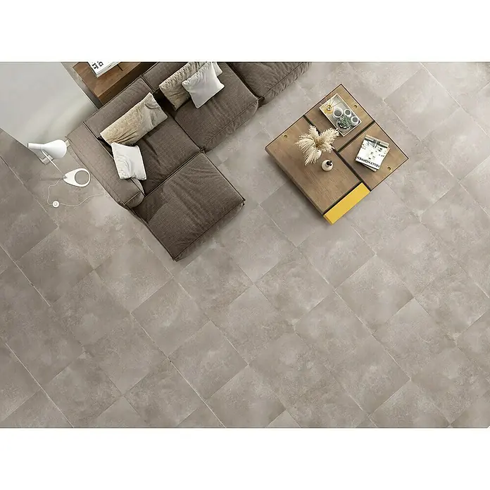BHS Showroom Pavimento porcelánico Energy - 60,5 x 60,5 cm, Taupe, Mate - Foto ambiente