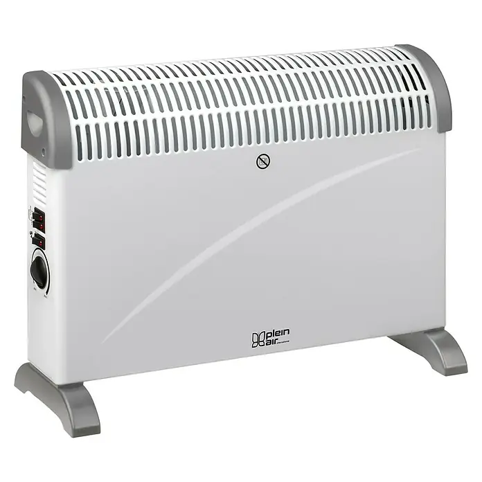 Konvektor Turbo - 2.000 W, 62 x 14 x 43,5 cm, Weiß - Diagonale Ansicht