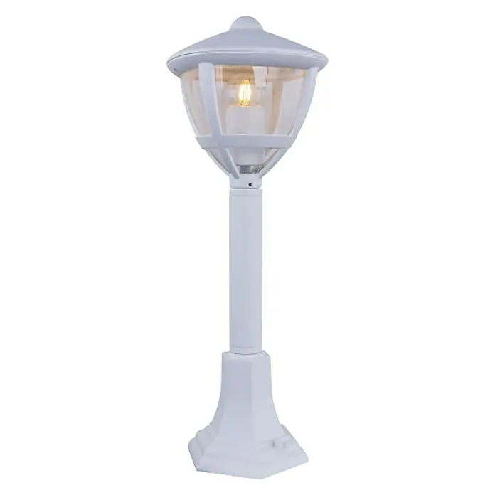 Globo Sobremuro exterior - 1 luz, Blanco mate, Claro, Potencia máx.: 40 W, IP44, Altura: 50 cm