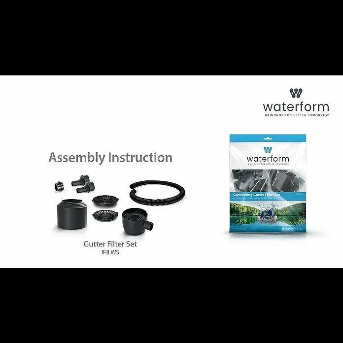 Regenwasserfilter - 8 -tlg., Passend für: Regentonne Maze, Tube, Aquacan, Smooth, Peruno, Aqua Tower, Tower Stone