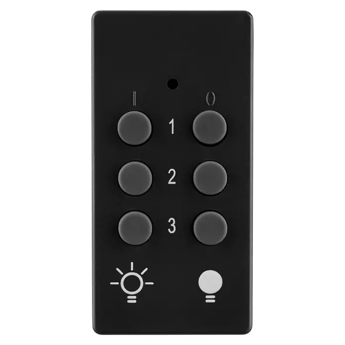 Set de enchufes inalámbricos x3 + mando a distancia - Plateado, Potencia de conexión máx.: 1.000 W - Vista frontal