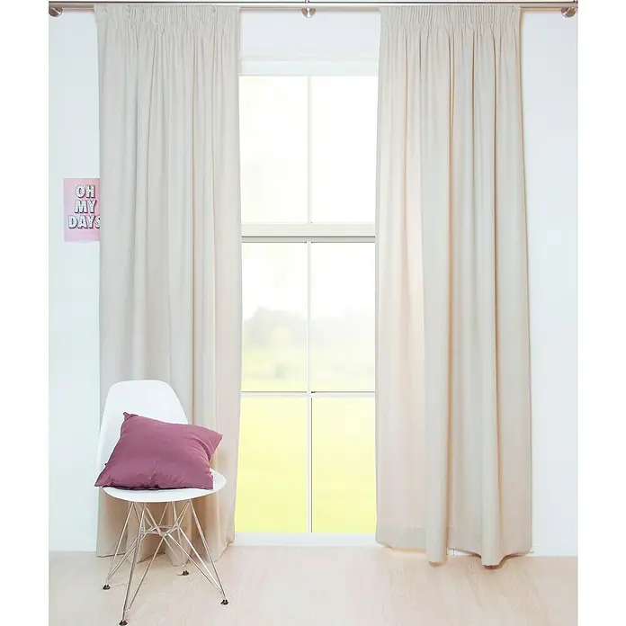Gordijn Torena Lichtdoorlatend - 140 x 270 cm, Beige - Sfeeropname