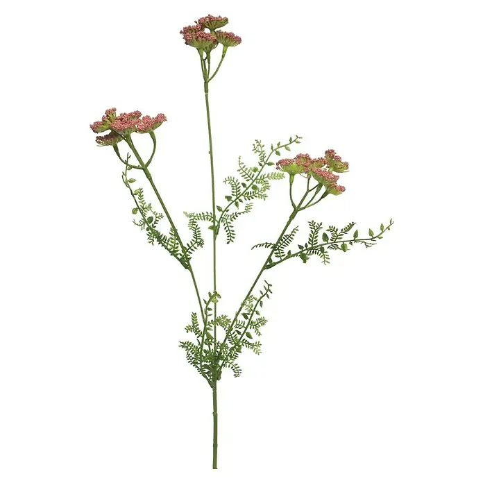 Kunstbloem Achillea Monti - Hoogte: 52 cm, Polyester - Vooraanzicht