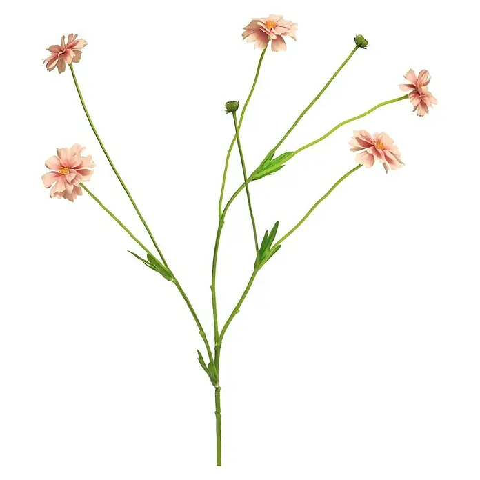 Kunstbloem Centaurea Madelon - Hoogte: 64 cm, Polyester - Vooraanzicht