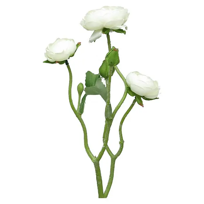 Kunstbloem Ranonkel - Hoogte: 48 cm, Polyester - Vooraanzicht