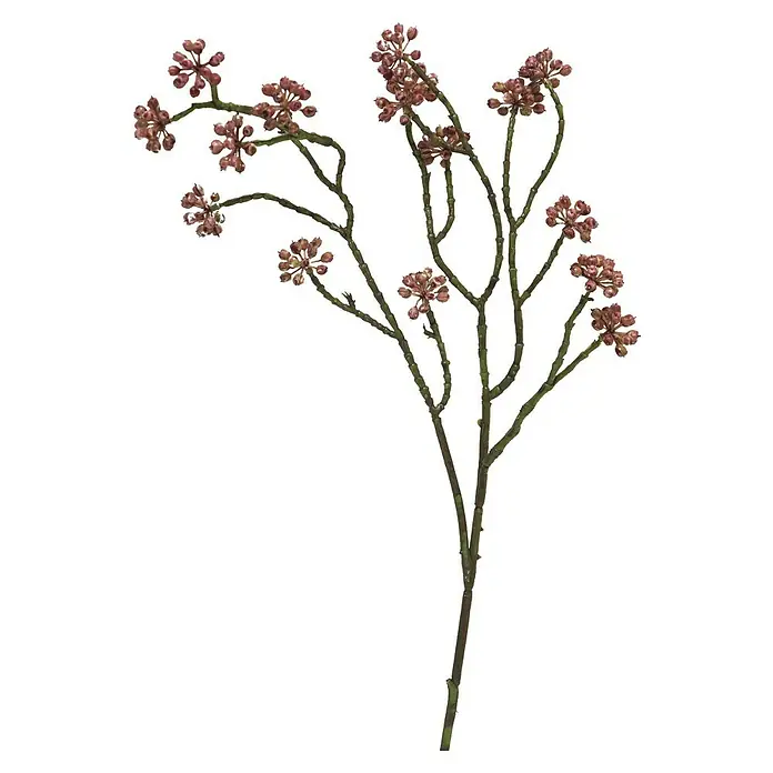 Kunstbloem Arborescens - Hoogte: 58 cm, Polyester - Vooraanzicht