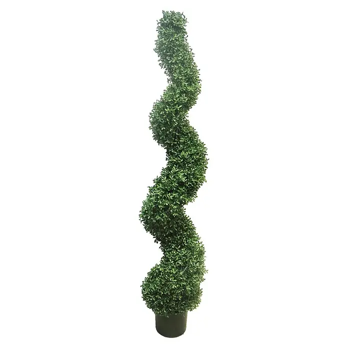 Kunstplant Buxus Spiral - Hoogte: 150 cm, Polyester - Vooraanzicht