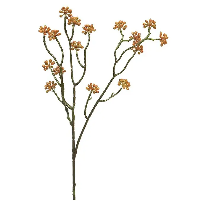 Kunstbloem Arborescens - Hoogte: 58 cm, Polyester - Vooraanzicht