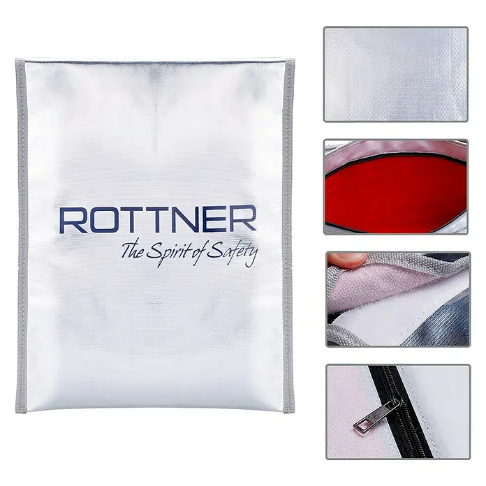 Rottner Wasserfeste Dokumententasche - 25 x 34 cm, Kunststoff