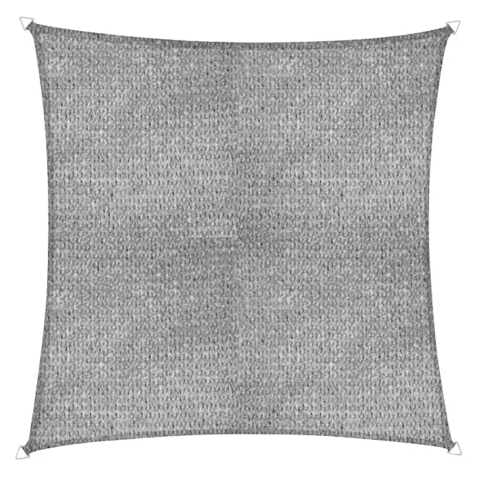 Windhager Schaduwdoek Elba - Grijs, Vierkant, l x b: 3,6 x 3,6 m - Vooraanzicht