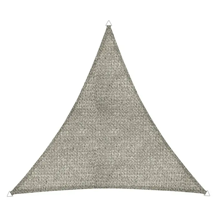 Windhager Schaduwdoek Elba - Grijs, Driehoekig, l x b: 3,6 x 3,6 m - Vooraanzicht