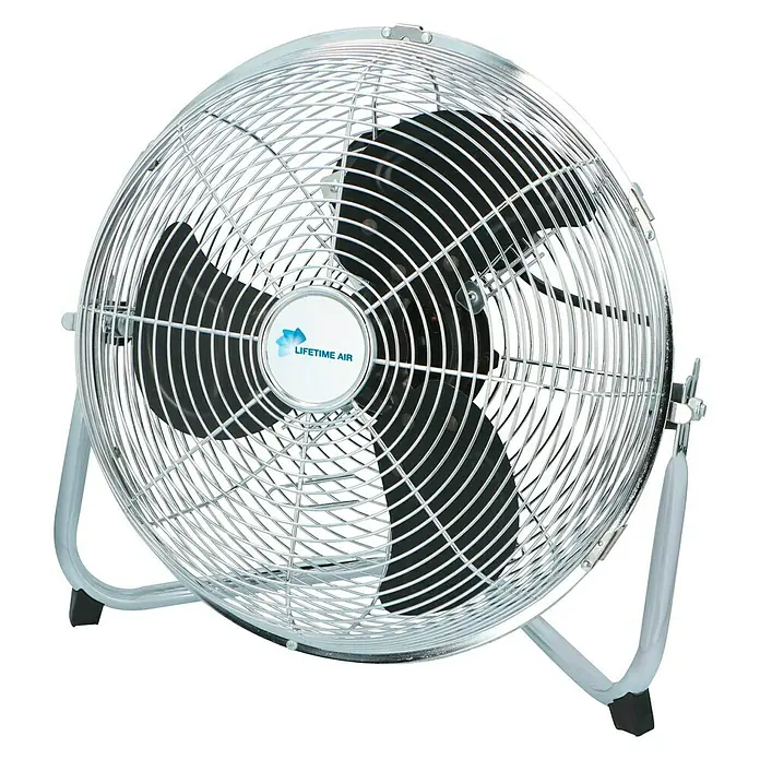 Lifetime Ventilador de suelo Air - Plateado, Diámetro: 40 cm, 80 W - Vista angular