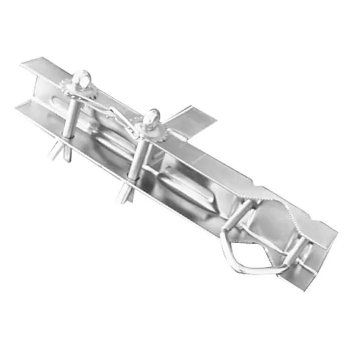 Metronic Abrazadera de fijación para mástil - L x An x Al: 34 x 5 x 10 cm, Plateado