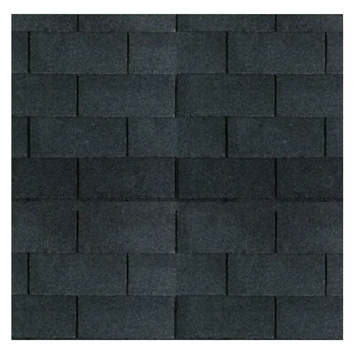 Bitumenska šindra Guttatec - Crne boje, D x Š: 1.000 x 336 mm - Pogled sprijeda