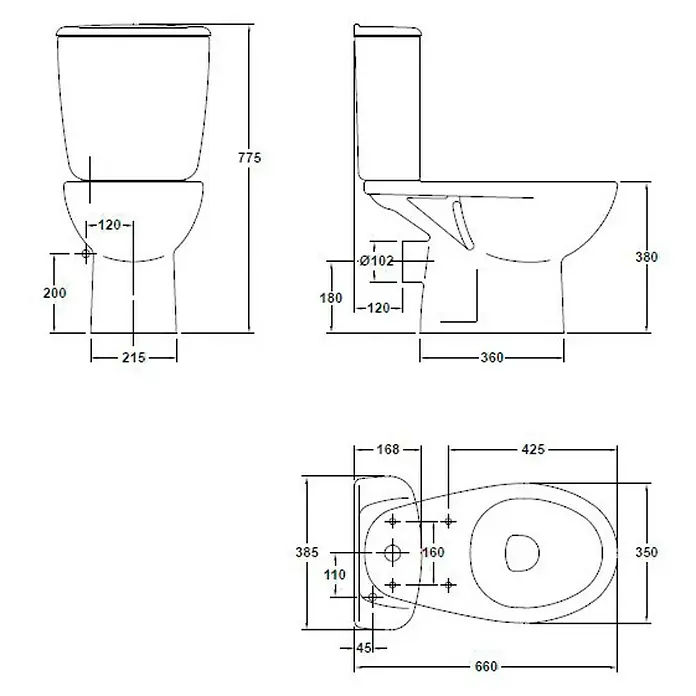 Gala Elia Pack de WC - Salida WC: Horizontal, Blanco