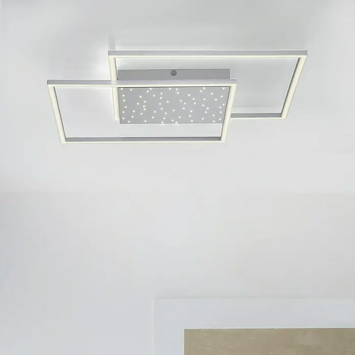 Paul Neuhaus LED-Deckenleuchte - 57 W, L x B x H: 67 x 67 x 5 cm, Stahl, Sonstige - Bildausschnitt